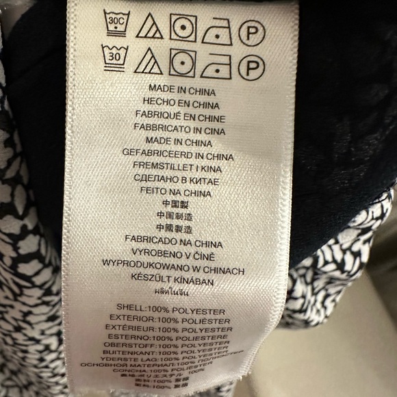 Michael Kors Navy and White Patterned Dress - Picture 3 of 4